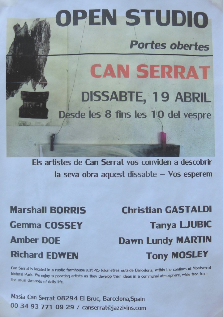 Can Serrat open studio poster
