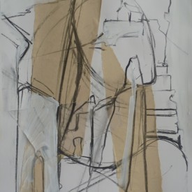 Untitled (drawing & collage on paper - St Ives 2)