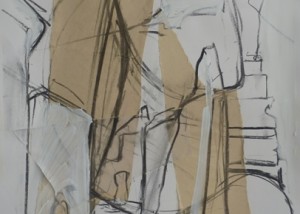 Untitled (drawing & collage on paper - St Ives 2)