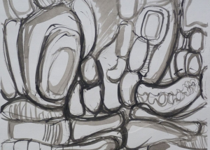 Untitled (ink drawing on paper - London 1)