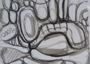 Untitled (ink drawing on paper - London 2)