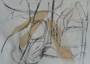 Untitled (drawing & collage on paper - St Ives 1)