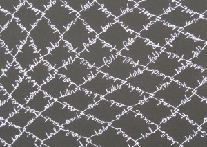 Cyclone Fence (canvas detail)