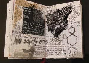 sketch book page, Pistols & Pollinators II project