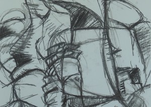 Charcoal drawing no.2) Montserrat