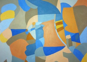 Acrylic painting, Montserrat