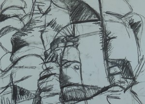 Charcoal drawing (no. 1) Montserrat